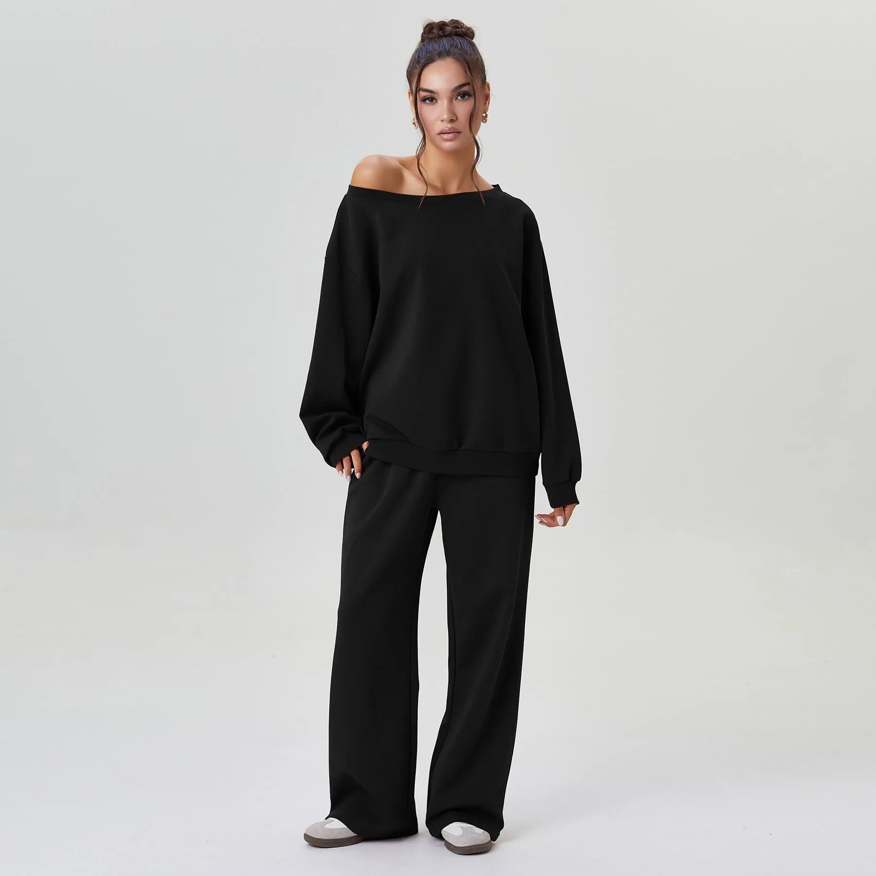 Off-Shoulder Lounge Co-Ord Set