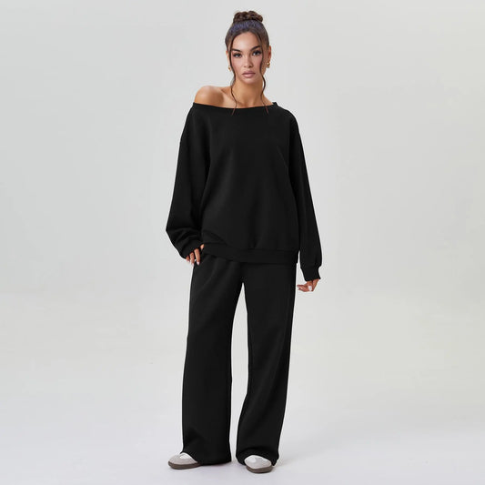 Off-Shoulder Lounge Co-Ord Set