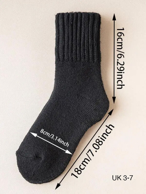 Cozy Folded Crew Socks (5-Pack)