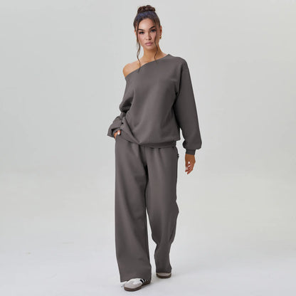 Off-Shoulder Lounge Co-Ord Set