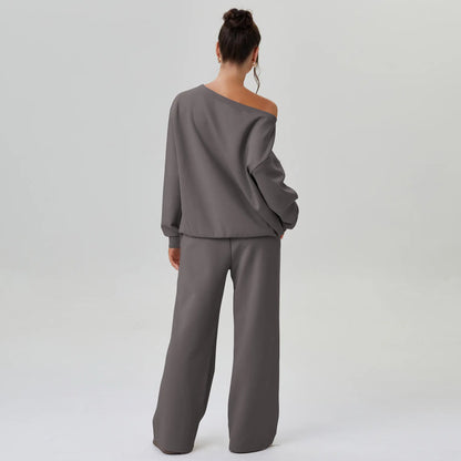 Off-Shoulder Lounge Co-Ord Set