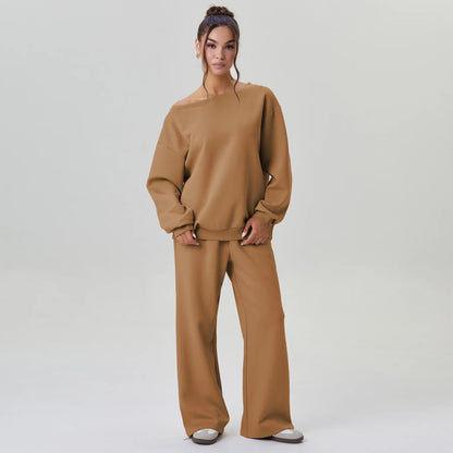 Off-Shoulder Lounge Co-Ord Set