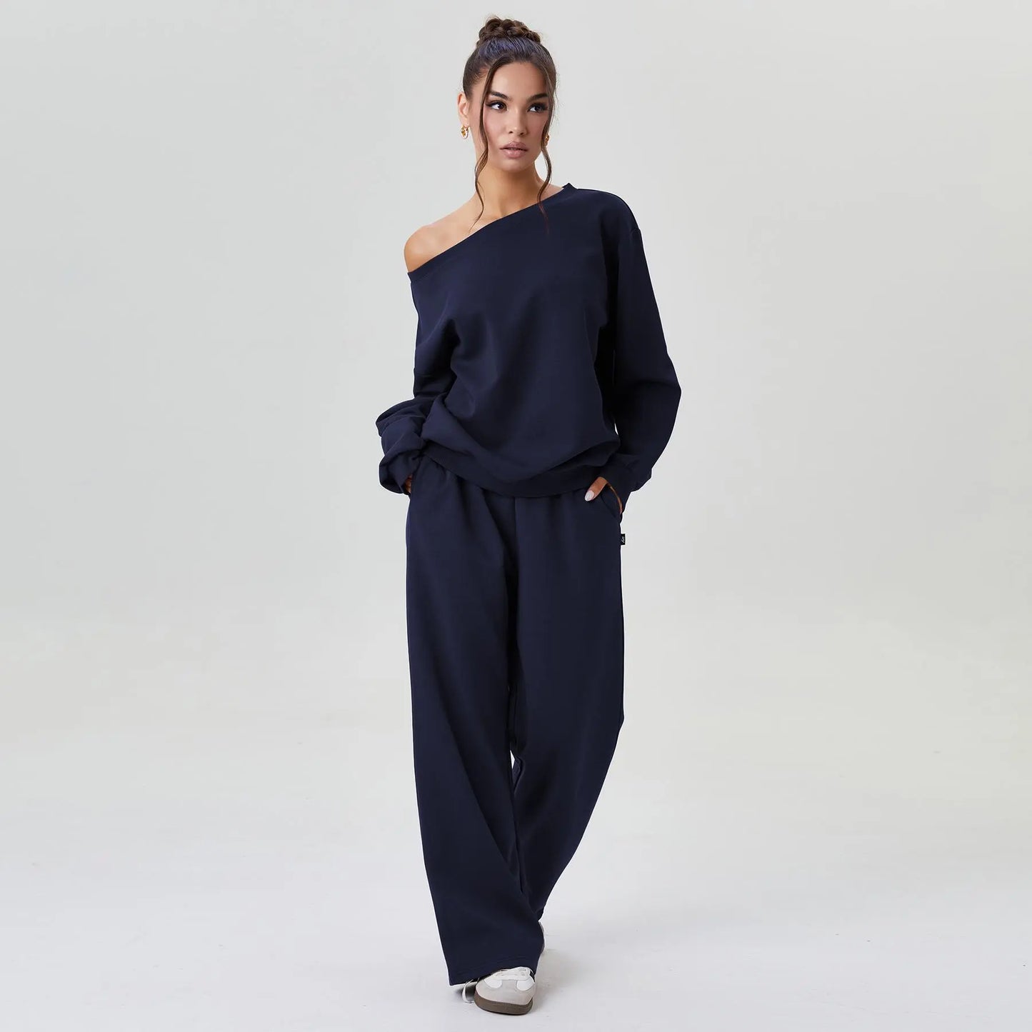 Off-Shoulder Lounge Co-Ord Set