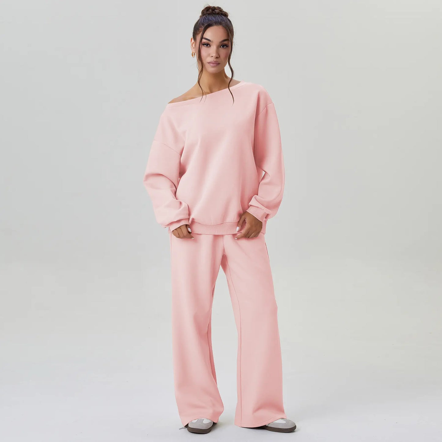Off-Shoulder Lounge Co-Ord Set